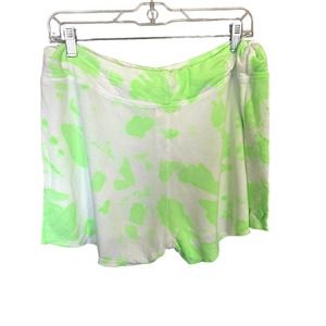Sundry Shorts Womens Size 4 Lime White Pull On Drawstring Sweat